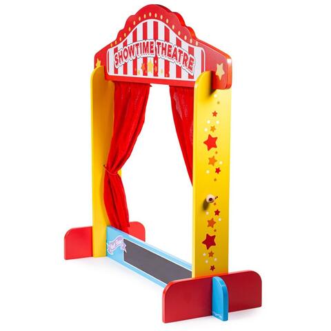 BIGJIGS Toys Teatru de papusi din lemn