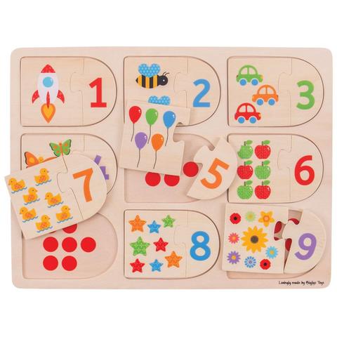 BIGJIGS Toys Puzzle - Potriveste-ma la locul meu