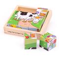 BIGJIGS Toys Puzzle cubic - animale domestice