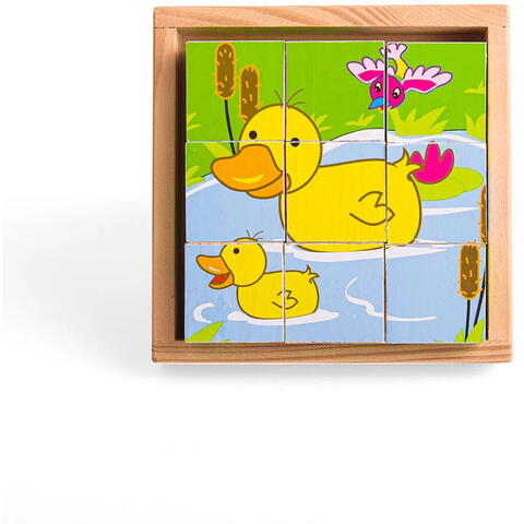BIGJIGS Toys Puzzle cubic - animale domestice