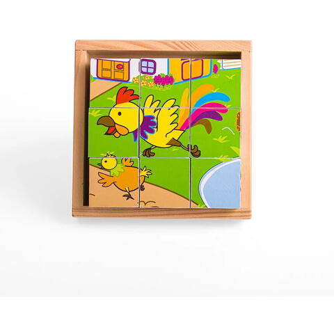 BIGJIGS Toys Puzzle cubic - animale domestice