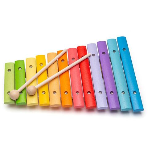 BIGJIGS Toys Xilofon din lemn