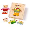 BIGJIGS Toys Joc de potrivire - doamna Urs