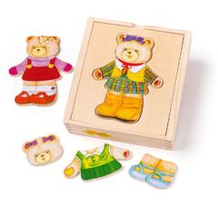 BIGJIGS Toys Joc de potrivire - doamna Urs
