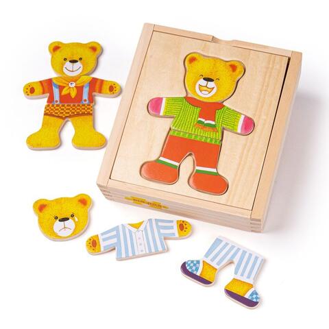 BIGJIGS Toys Joc de potrivire - domnul Urs