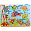 BIGJIGS Toys Puzzle magnetic - pestisorii nazdravani