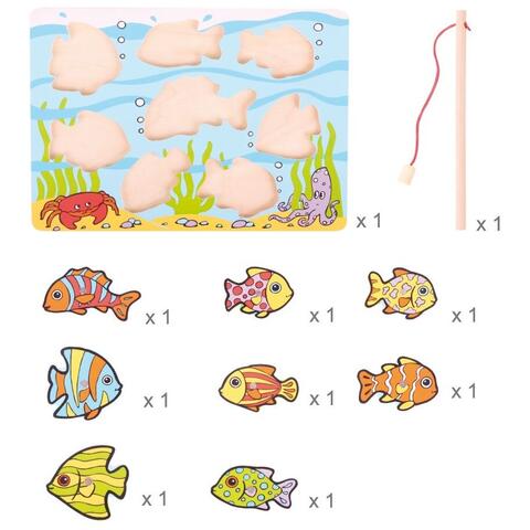 BIGJIGS Toys Puzzle magnetic - pestisorii nazdravani