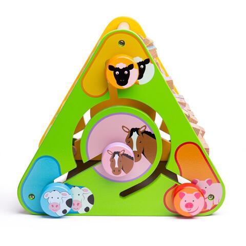 BIGJIGS Toys Centru de activitati - litere si imagini in engleza