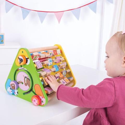 BIGJIGS Toys Centru de activitati - litere si imagini in engleza