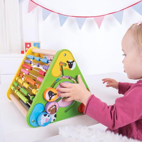 BIGJIGS Toys Centru de activitati - litere si imagini in engleza