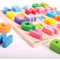 BIGJIGS Toys Puzzle colorat - alfabet