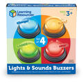 Learning Resources Sonerii cu lumini si sunete pentru raspuns - set 4 buc