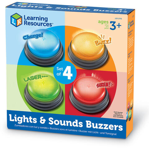 Learning Resources Sonerii cu lumini si sunete pentru raspuns - set 4 buc