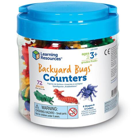 Learning Resources Insecte de gradina pentru numarat - set 72 buc
