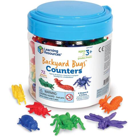 Learning Resources Insecte de gradina pentru numarat - set 72 buc