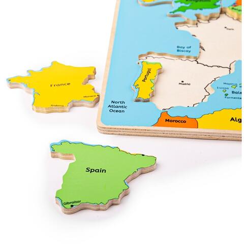 BIGJIGS Toys Puzzle incastru harta Europei