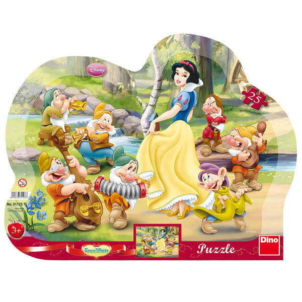 Puzzle-uri clasice - Puzzle cu rama - Alba ca Zapada (25 piese)