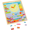 BIGJIGS Toys Vremea - Calendar magnetic in limba engleza