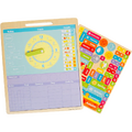 BIGJIGS Toys Vremea - Calendar magnetic in limba engleza