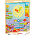 BIGJIGS Toys Vremea - Calendar magnetic in limba engleza