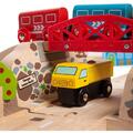 BIGJIGS Toys Circuit auto si feroviar (80 piese)