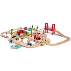 Circuit auto si feroviar (80 piese)