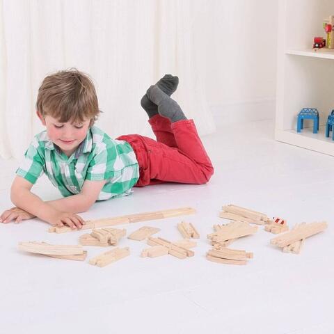 BIGJIGS Toys Set sine pentru circuit feroviar