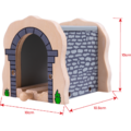 BIGJIGS Toys Tunel din lemn