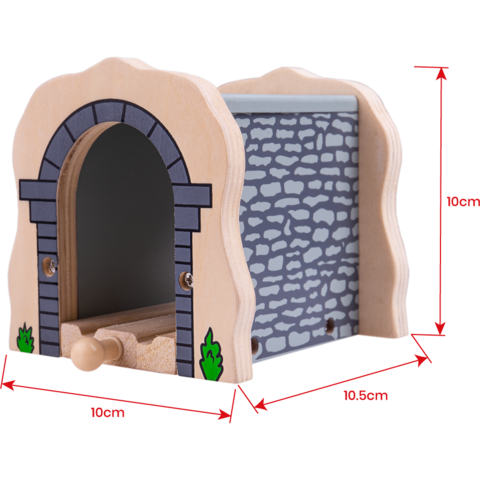 BIGJIGS Toys Tunel din lemn