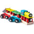 BIGJIGS Toys Trenulet cu platforma auto