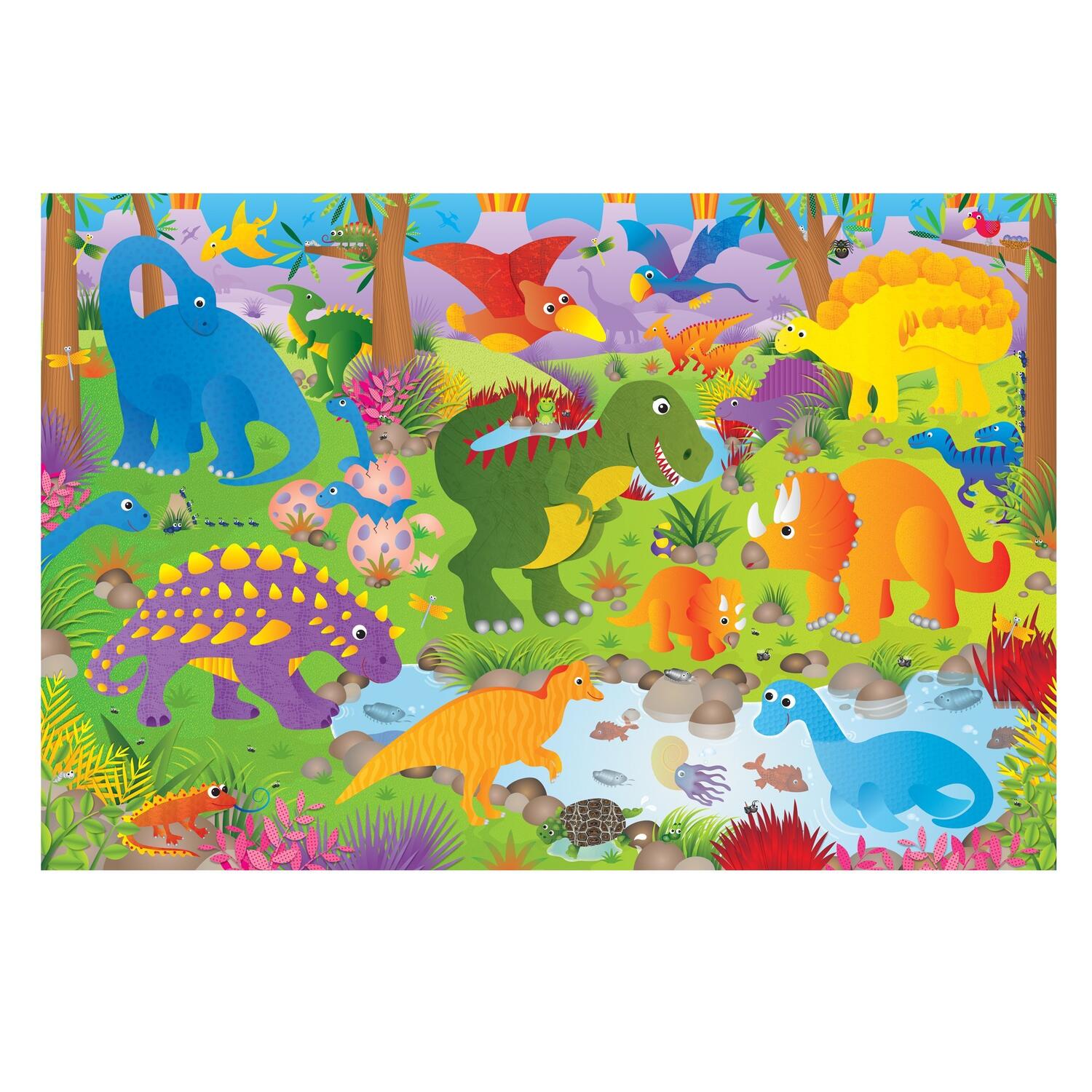 Puzzle Podea: Dinozauri (30 piese) [3]