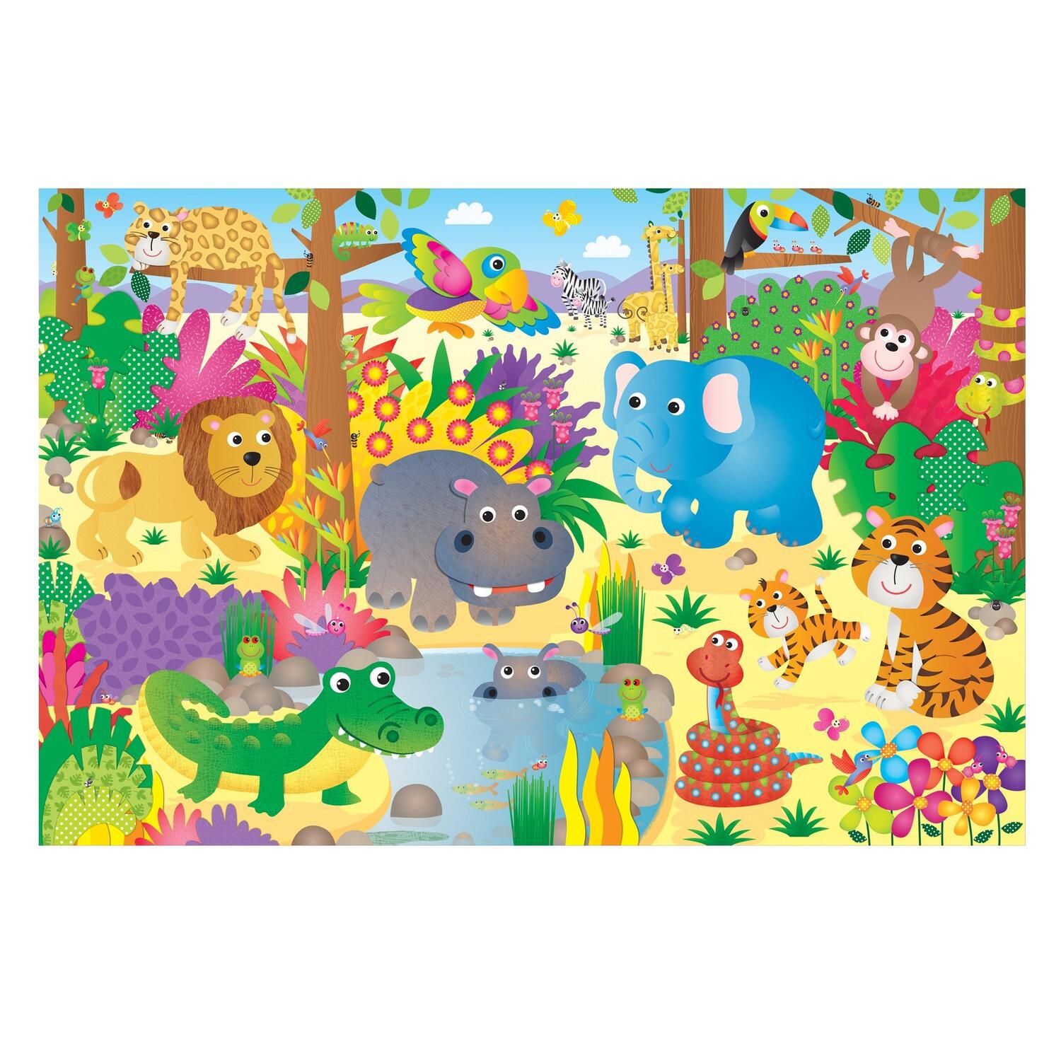 Puzzle Podea: Jungla (30 piese) [1]