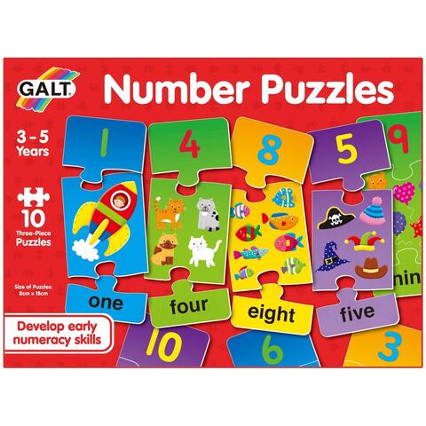 Galt Puzzle cu numere (3 piese)