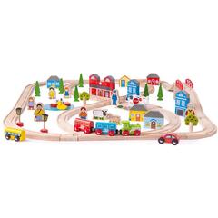 Circuit auto si feroviar (91 piese)