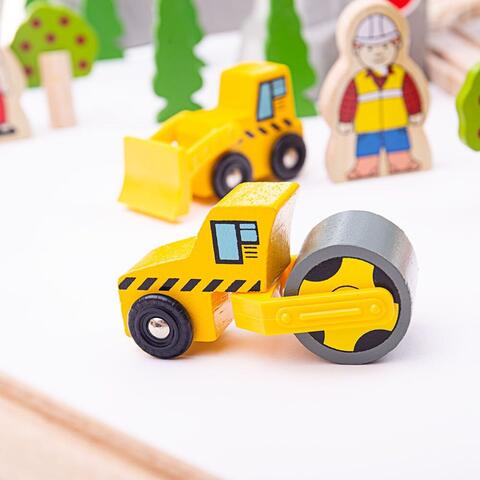 BIGJIGS Toys Circuit feroviar (112 piese)