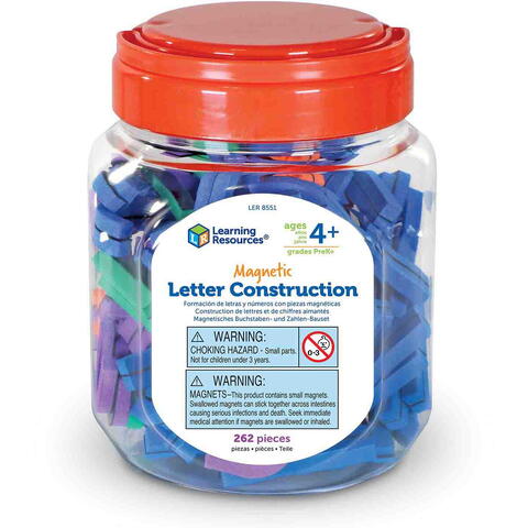Learning Resources Set constructie magnetic - Litere si cifre