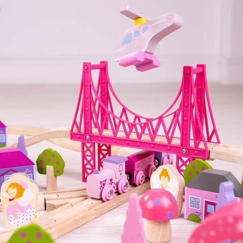 BIGJIGS Toys Circuit - Oraselul zanelor (75 piese)