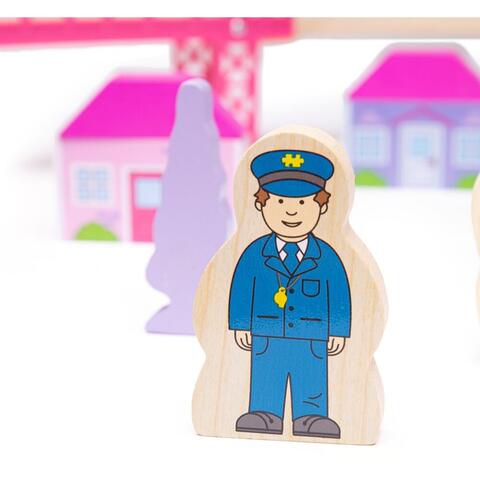 BIGJIGS Toys Circuit - Oraselul zanelor (75 piese)