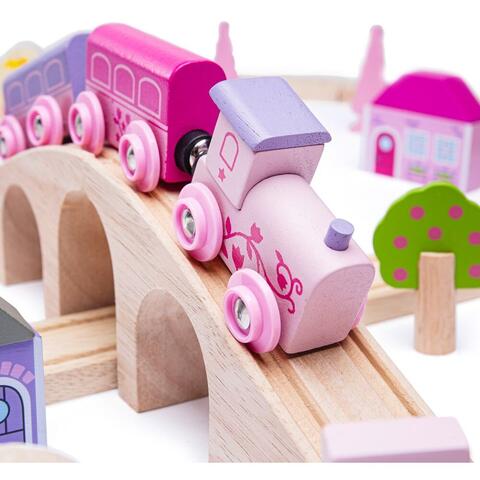 BIGJIGS Toys Circuit - Oraselul zanelor (75 piese)