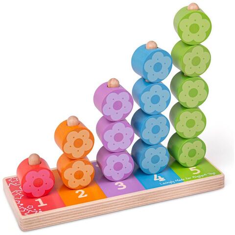 BIGJIGS Toys Numaratoarea florilor