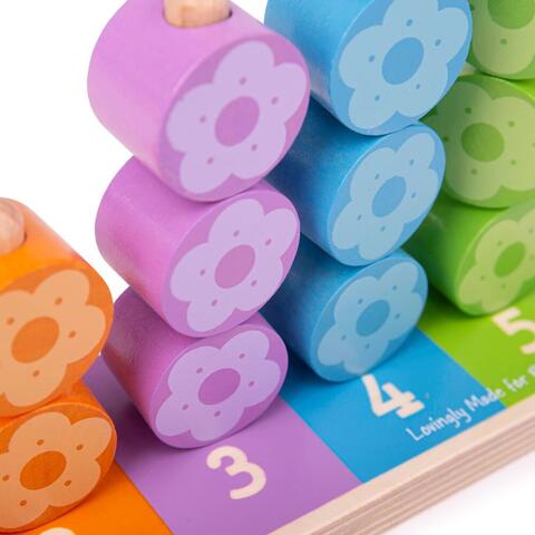 BIGJIGS Toys Numaratoarea florilor