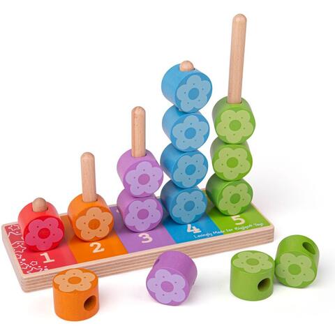 BIGJIGS Toys Numaratoarea florilor