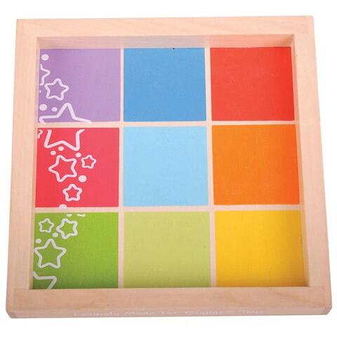 BIGJIGS Toys Cuburi din lemn cu imagini