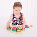BIGJIGS Toys Joc de sortare - 4 forme geometrice