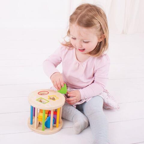 BIGJIGS Toys Primul meu cadru pentru sortat