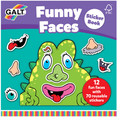 Carte cu abtibilduri Funny Faces