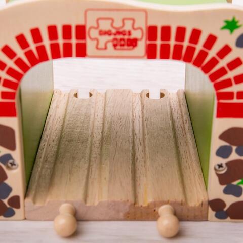BIGJIGS Toys Tunel dublu