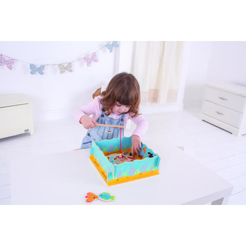 BIGJIGS Toys Joc magnetic - Hai sa pescuim