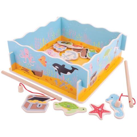 BIGJIGS Toys Joc magnetic - Hai sa pescuim