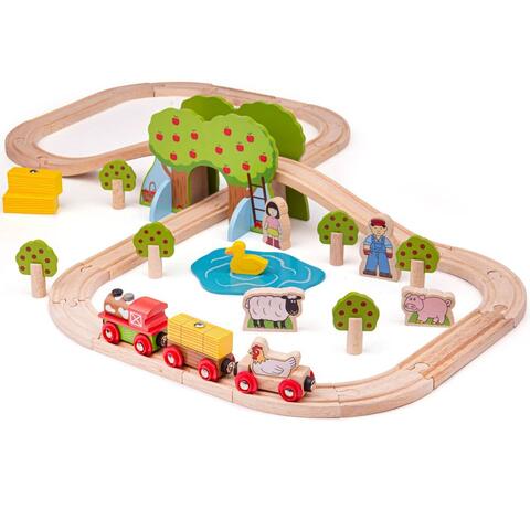 BIGJIGS Toys Trenuletul de la ferma